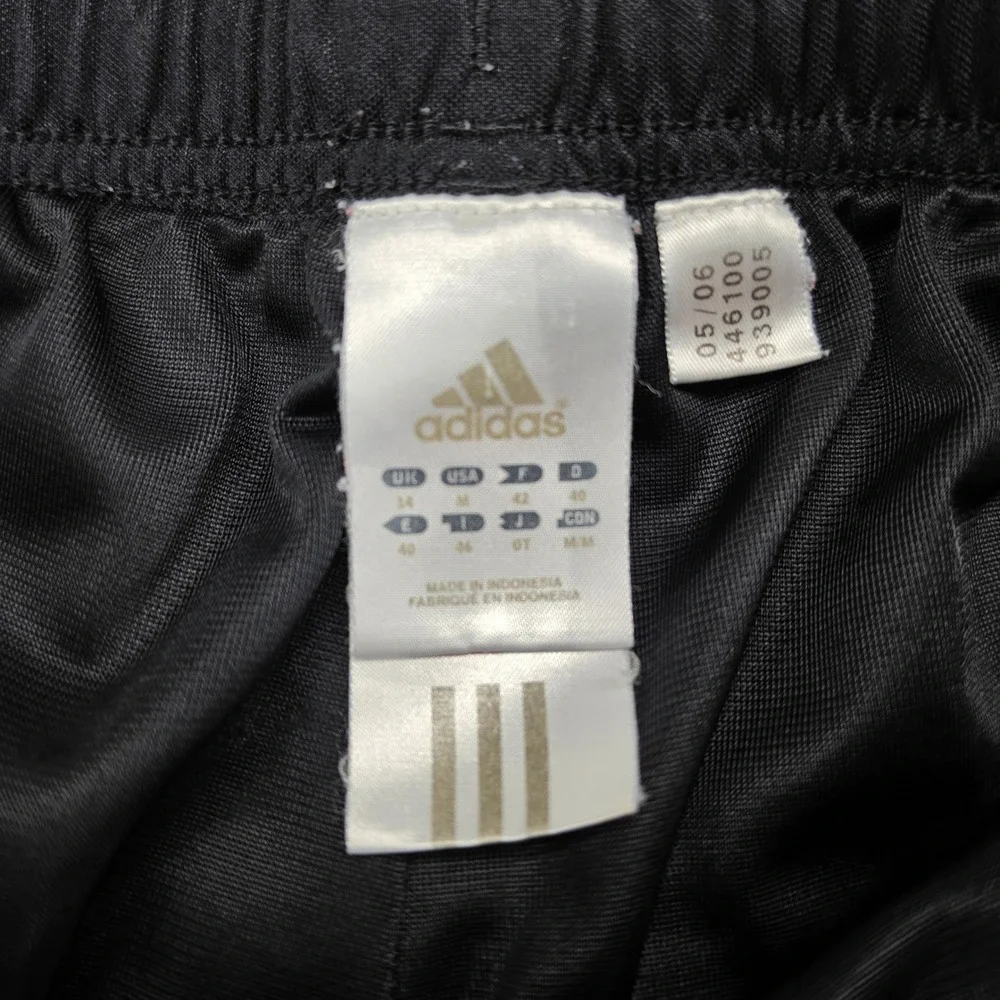 Adidas Track Pants Black Green 3 Stripe Y2K 446100 05/06 Mens M